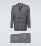 Canali Prince of Wales checked wool suit