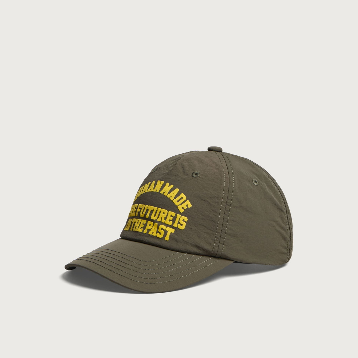 Human Made Men's 5 Panel Nylon Cap in Olive Drab