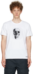 Alexander McQueen White Embroidered Skull T-Shirt