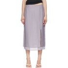 rag & bone Purple Suki Organza Midi Skirt