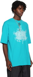 Acne Studios Blue Glow-In-The-Dark T-Shirt