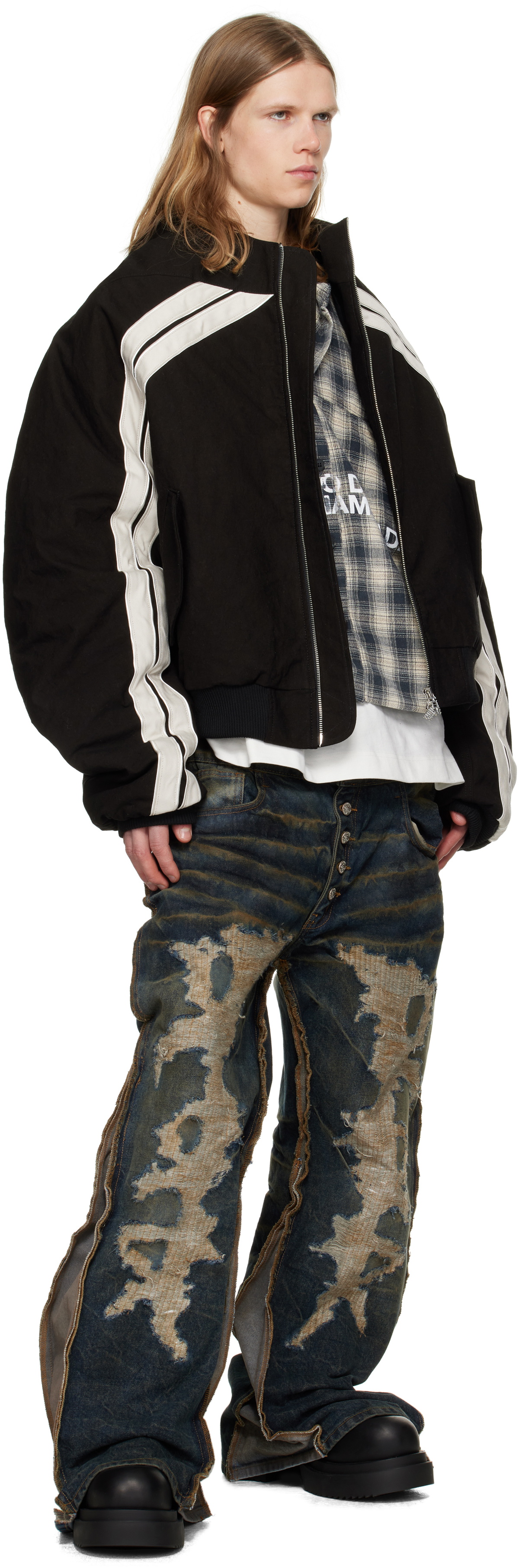 Rivington Roi Rebis Black Trappist Bomber Jacket