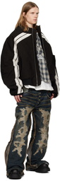 Rivington Roi Rebis Black Trappist Bomber Jacket