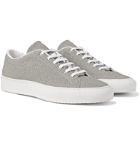 Common Projects - Achilles Premium Textured-Leather Sneakers - Gray
