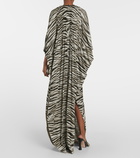 Gucci - Zebra-print metallic gown