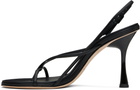 Studio Amelia Black Wishbone 90 Heeled Sandals