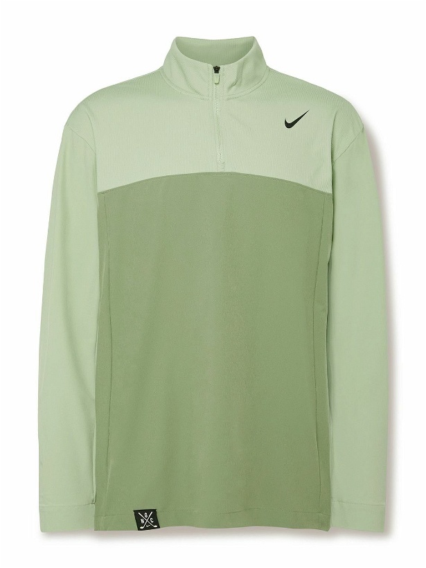 Photo: Nike Golf - Nike Golf Club Dri-FIT Half-Zip Golf Jacket - Green