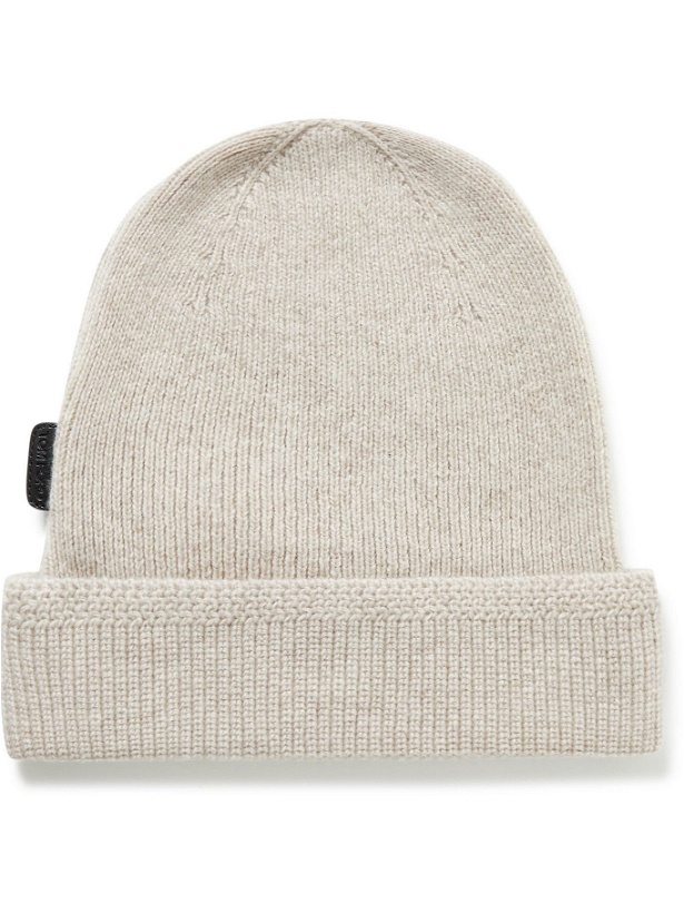 Photo: TOM FORD - Ribbed Cashmere Beanie - Neutrals