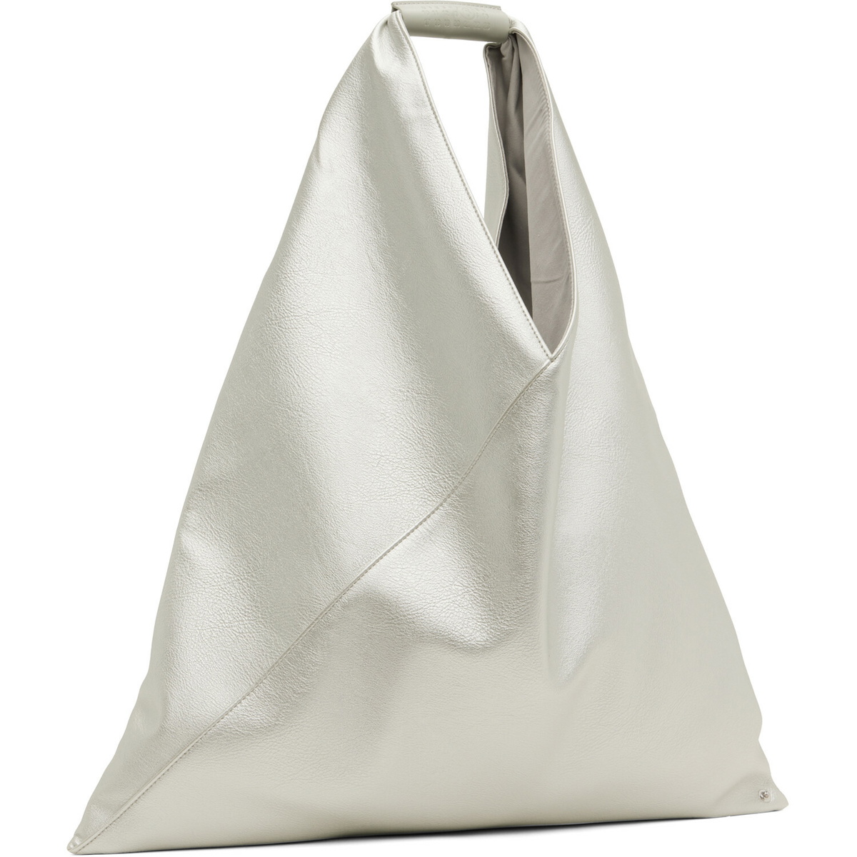 MM6 Maison Margiela Silver Classic Faux-Leather Tote