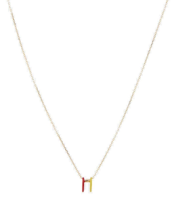 Photo: Persée 18kt gold necklace with enamel