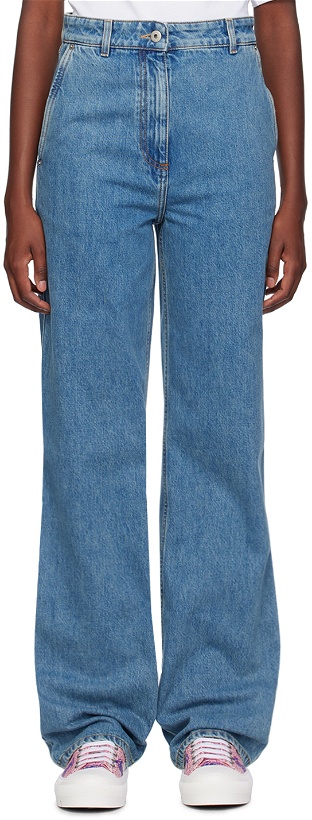 Photo: Burberry Blue Relaxed-Fit Jeans