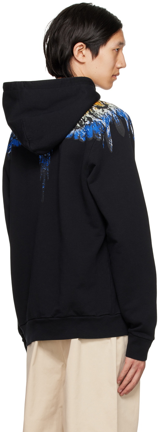 Marcelo Burlon County of Milan Black Printed Hoodie