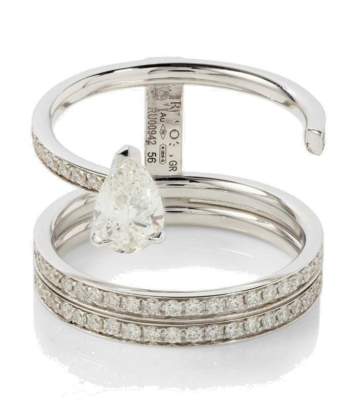Photo: Repossi Serti Sur Vide 18kt white gold ring with diamonds