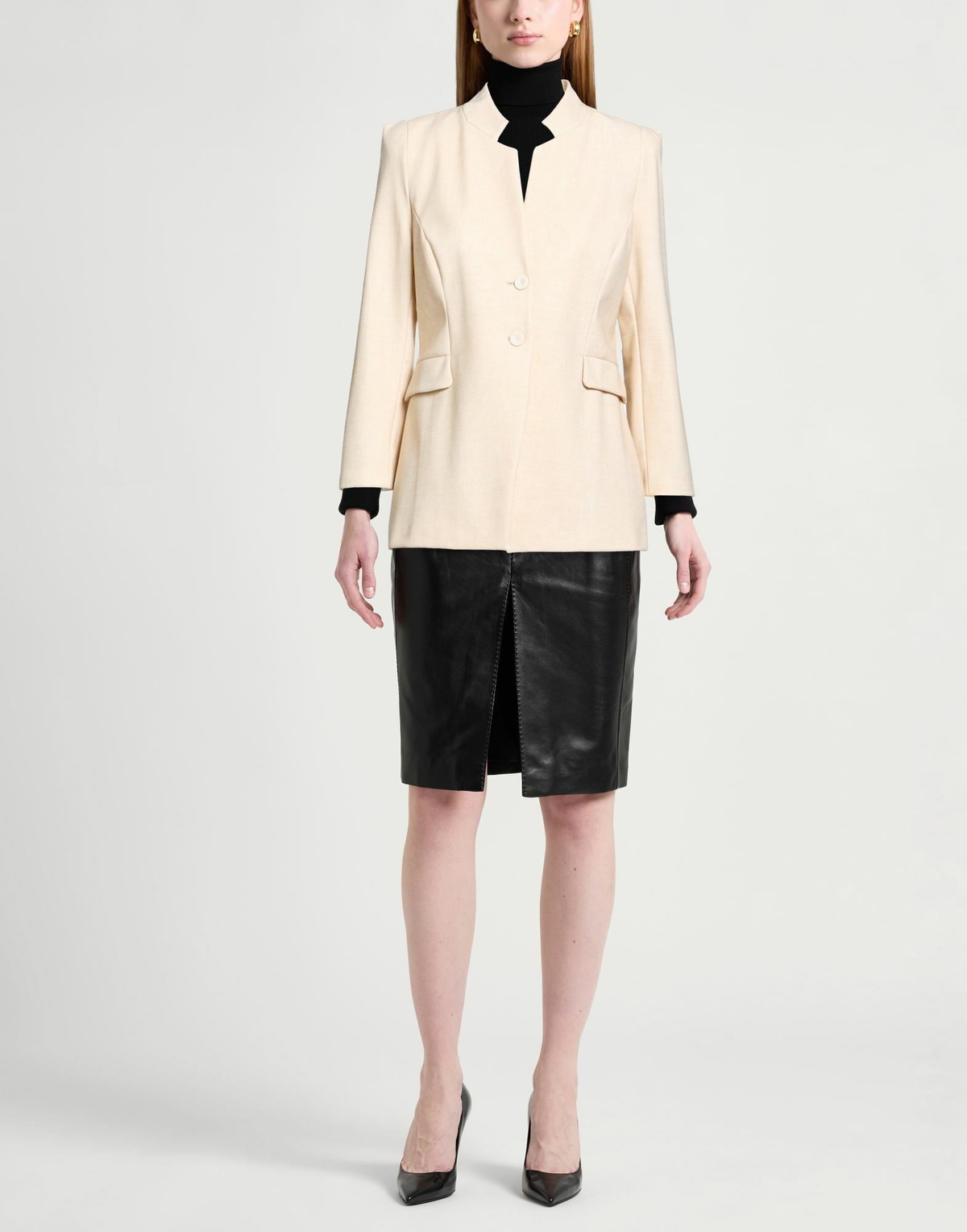 Chiara Boni La Petite Robe Womens Blazer in Beige