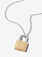 EÉRA 18K White And Yellow Gold Lock Necklace