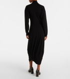 Lemaire Draped crêpe jersey maxi dress