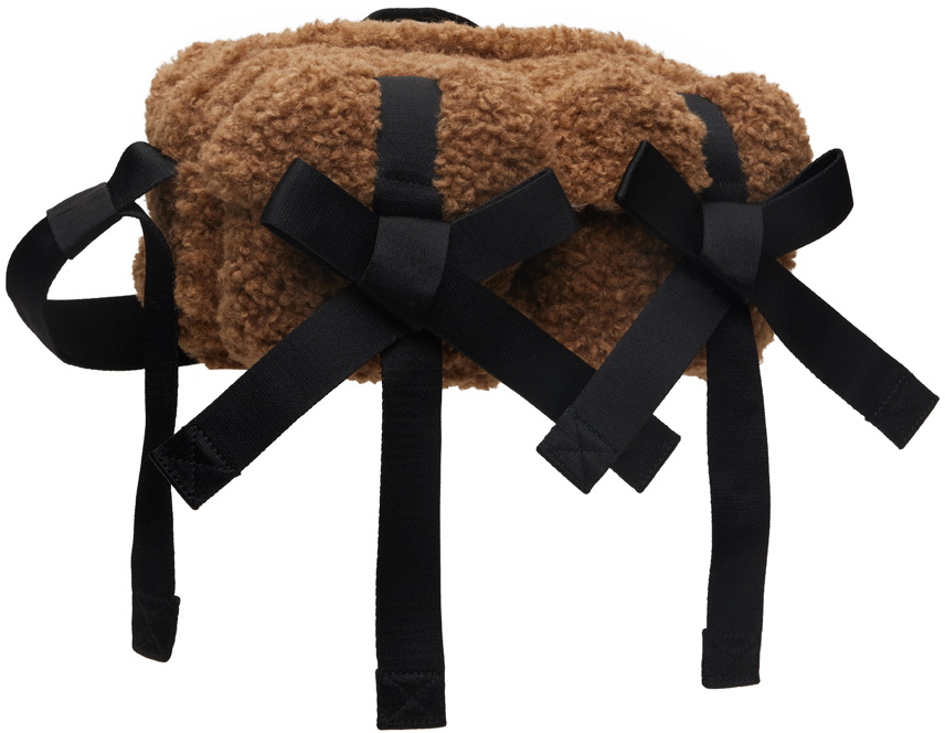 Simone Rocha Brown Teddy Classic Bow Crossbody Bag