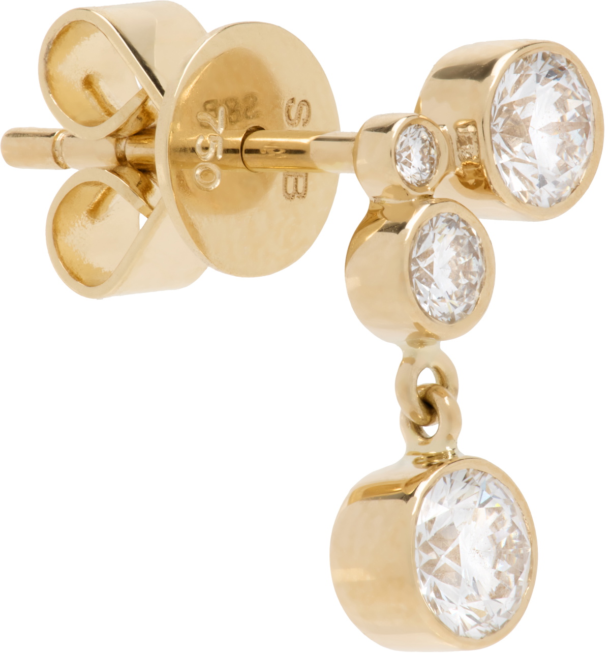 Sophie Bille Brahe Gold Stella Diamant Single Earring