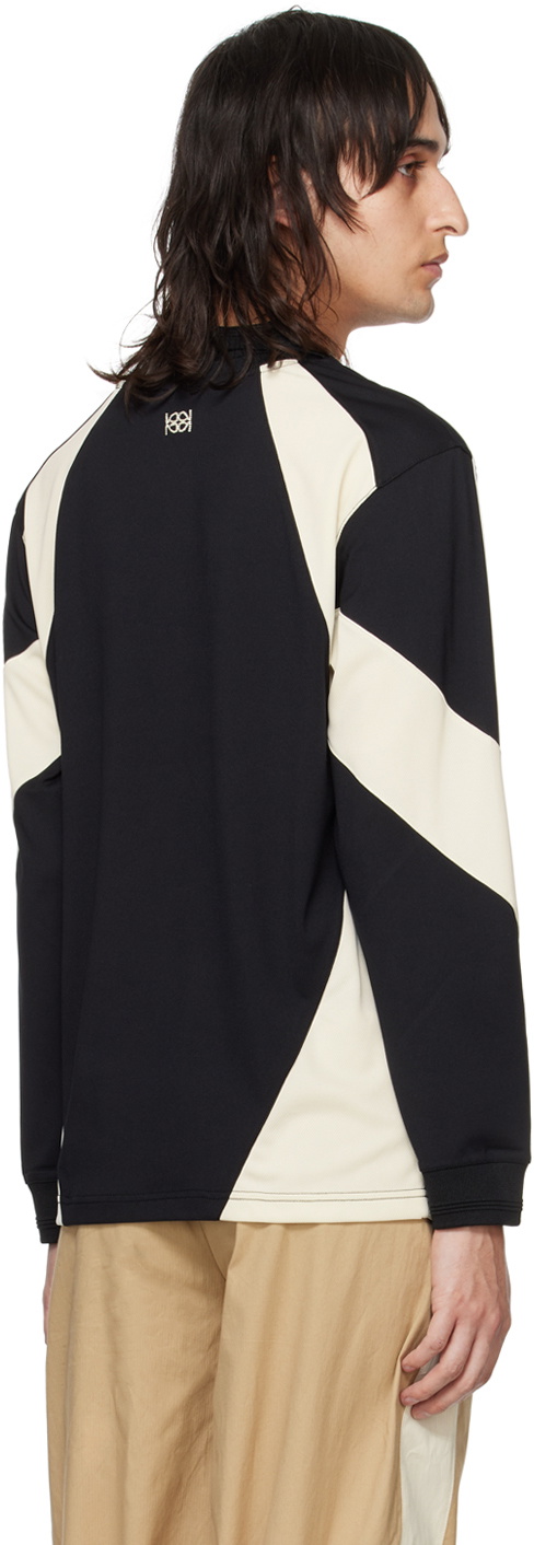 Kijun Black & Off-White Sunshine Football Long Sleeve T