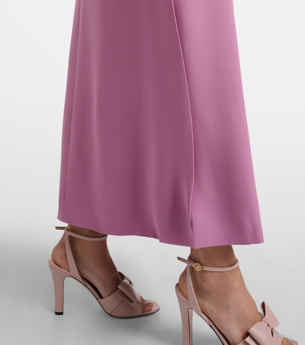 Valentino Cady Couture feather-trimmed maxi dress