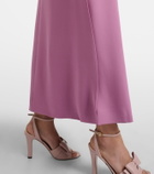 Valentino Cady Couture feather-trimmed maxi dress