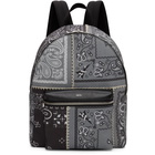 Amiri Grey Bandana Reconstruction Classic Backpack