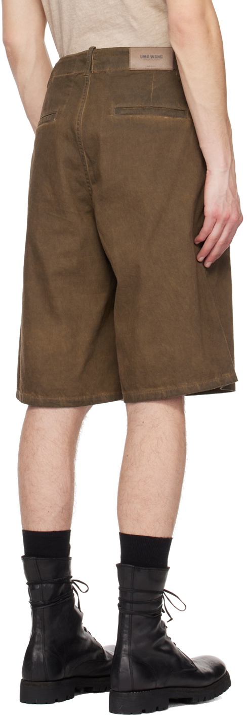 UMA WANG Khaki Joe Shorts
