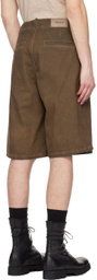 UMA WANG Khaki Joe Shorts