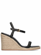 GIANVITO ROSSI - 90mm Cruz Leather Espadrille Wedges