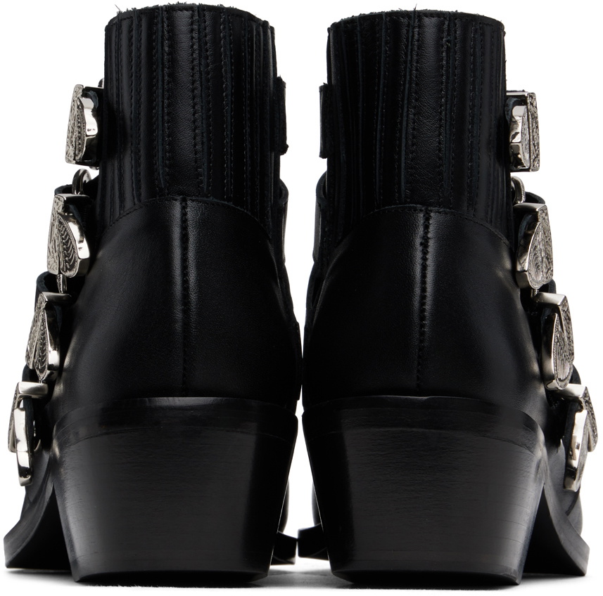 Toga Virilis Black Buckle Boots Toga Virilis