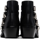 Toga Virilis Black Buckle Boots