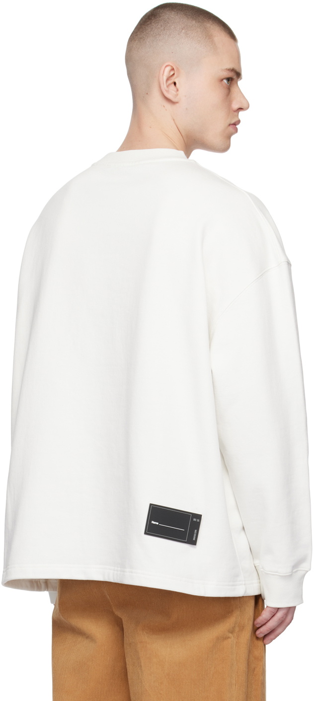 We11done White Printed Sweatshirt