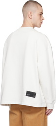 We11done White Printed Sweatshirt