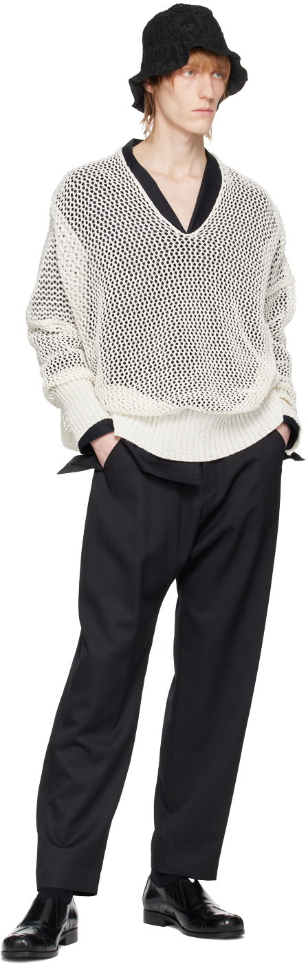 Sulvam White Crewneck Sweater