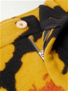 The Elder Statesman - Senna Straight-Leg Floral-Print Wool and Cashmere-Blend Shorts - Yellow