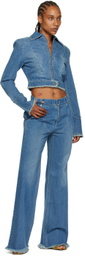 JUNEYEN Blue Faded Jeans