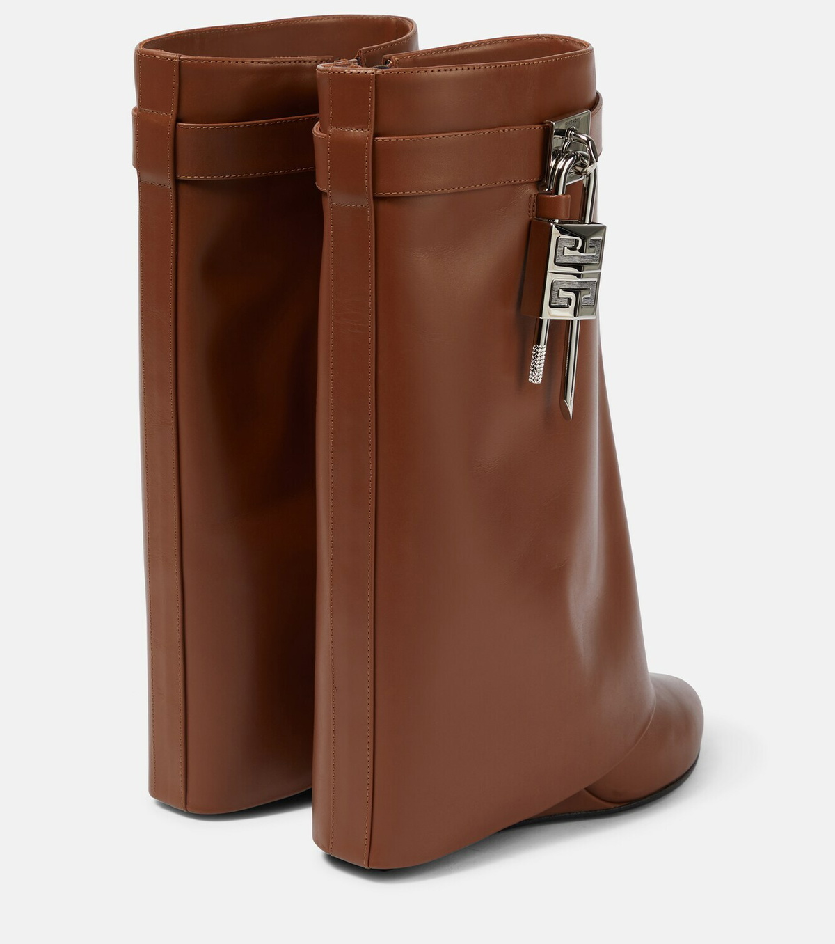 Givenchy - Shark Lock leather ankle boots Givenchy