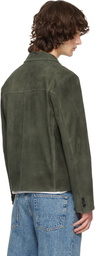 TONYWACK Green Goat Suede Chore Jacket