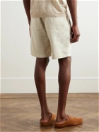 Thom Sweeney - Stretch Linen and Cotton-Blend Shorts - Neutrals