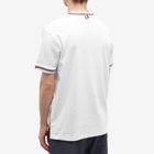 Thom Browne Men's Stripe Trim T-Shirt in White