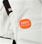 POC - Palm Lite Leather-Panelled Padded Gloves - White