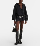 The Attico Cotton jersey sweatshirt dress