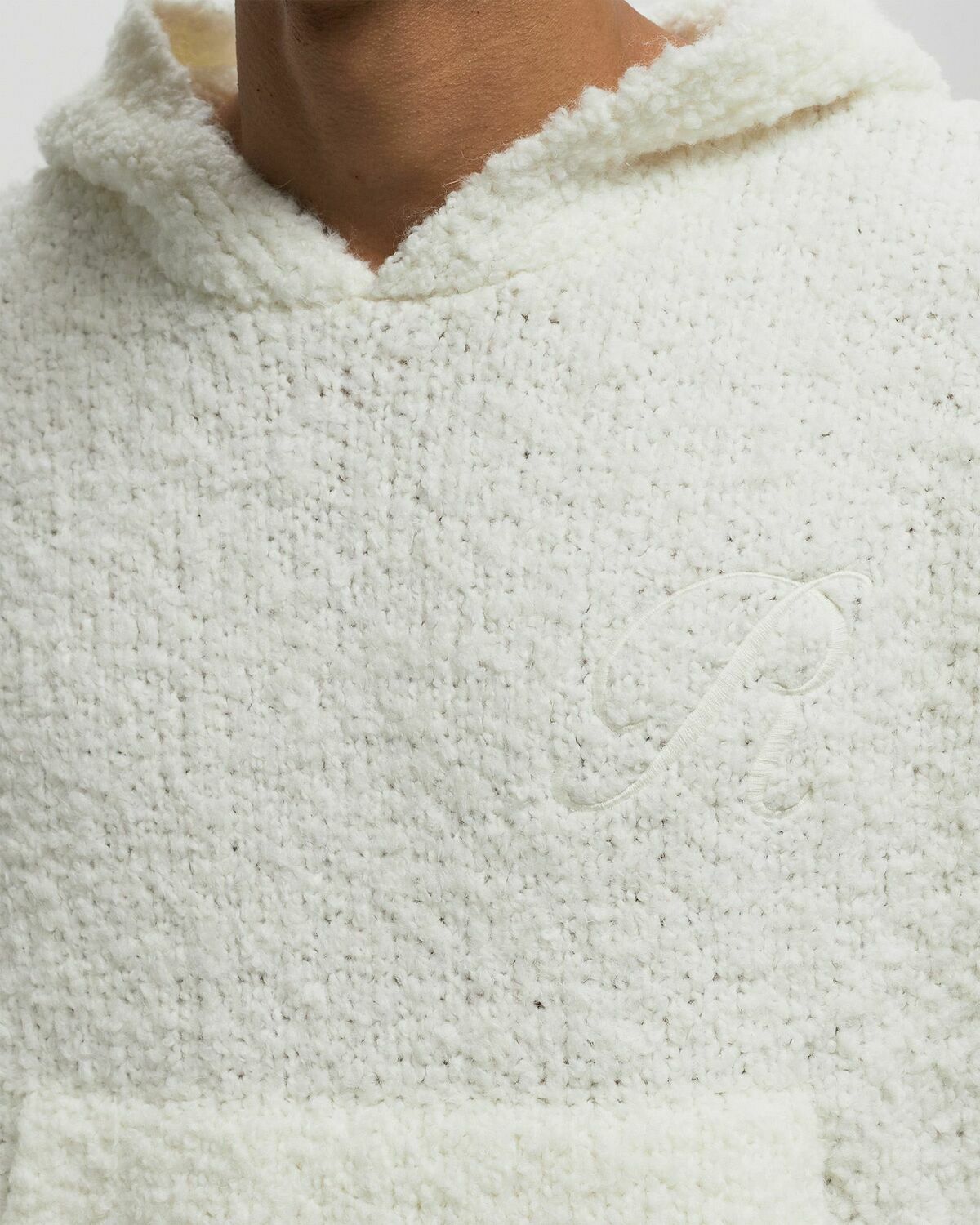 Reternity BOUCLÉ KNIT HOODIE Beige Mens Hoody