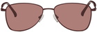 Dries Van Noten Purple Linda Farrow Edition Aviator Sunglasses