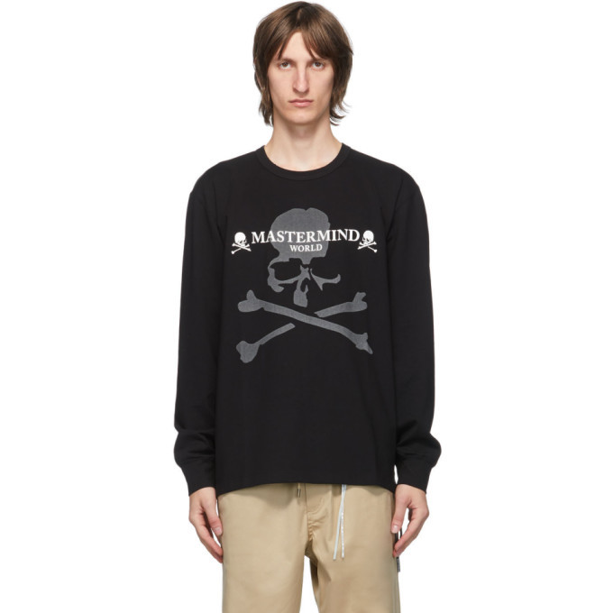 Photo: mastermind WORLD Black Reflective Long Sleeve T-Shirt