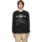 mastermind WORLD Black Reflective Long Sleeve T-Shirt