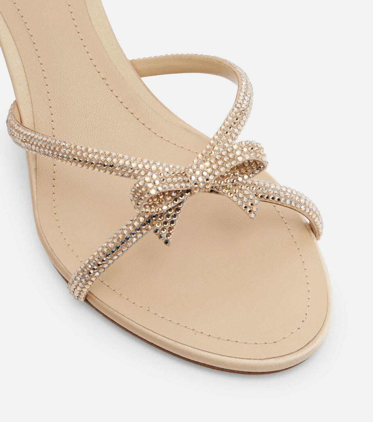 Rene Caovilla Bow-detail crystal-embellished sandals