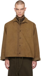 Aviva Jifei Xue Brown Boxy Shirt