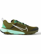 Nike Running - Terra Kiger 9 Rubber-Trimmed Mesh Trail Running Sneakers - Green