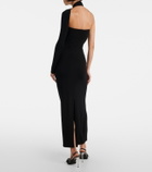 Courrèges One-shoulder crêpe maxi dress